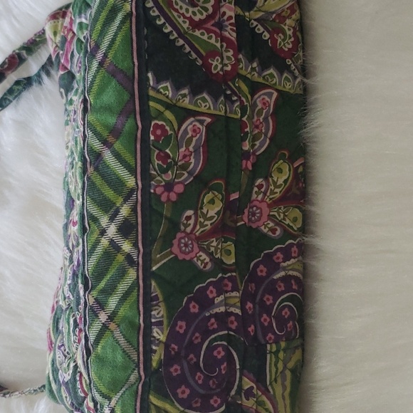 Vera Bradley Chelsea Green Small Handbag with Matching Tri Fold Wallet - Picture 3 of 11